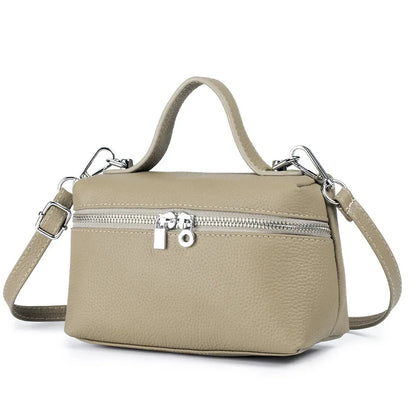 Genuine Top Handle for Women Leather Purses Tote Satchel Handbags Cowhide Shoulder Designer Crossbody Bags