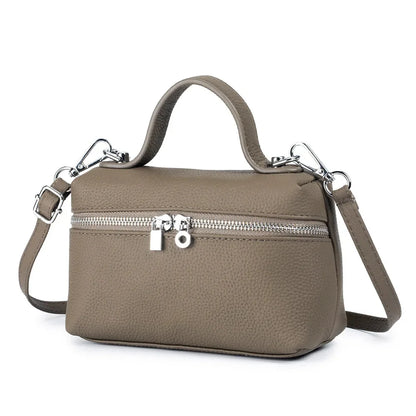 Genuine Top Handle for Women Leather Purses Tote Satchel Handbags Cowhide Shoulder Designer Crossbody Bags