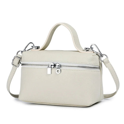 Genuine Top Handle for Women Leather Purses Tote Satchel Handbags Cowhide Shoulder Designer Crossbody Bags