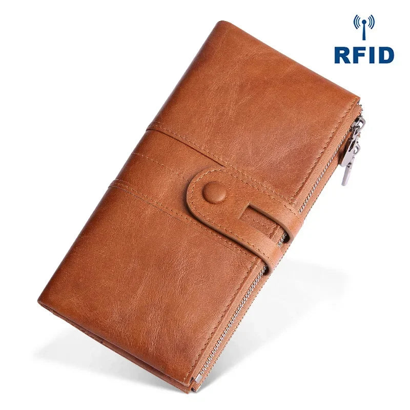 Genuine Wallets Fashion Long Leather Top Quality Card Holder Classic Female Purse Zipper Brand Wallet For Women
