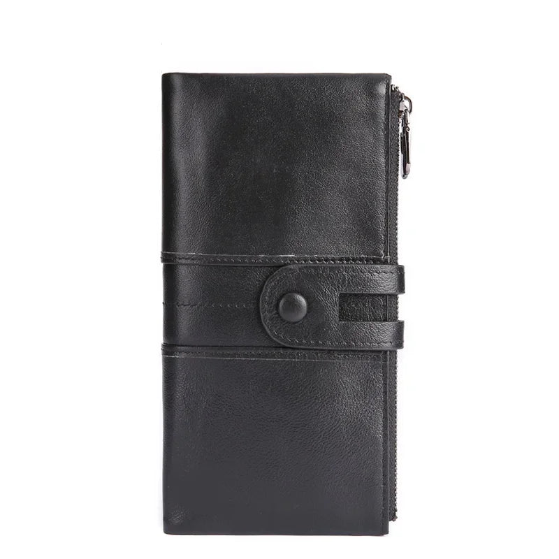 Genuine Wallets Fashion Long Leather Top Quality Card Holder Classic Female Purse Zipper Brand Wallet For Women