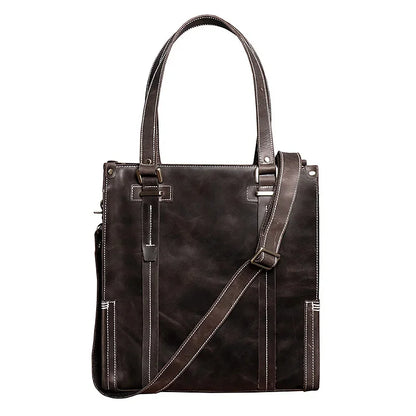 Genuine for Women 12 Inch Laptop Leather s Vintage Designer Tote Female Luxury Sling Bag Handbags