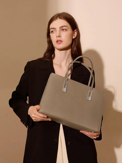Genuine leather bag Trend new large capacity top layer cowhide women's handbag Shoulder crossbody Styling Business Bag