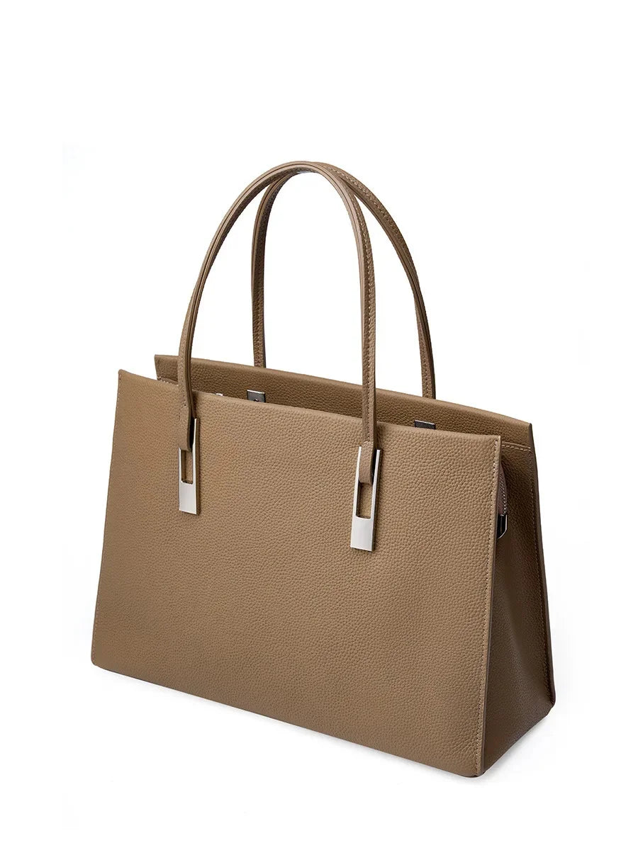 Genuine leather bag Trend new large capacity top layer cowhide women's handbag Shoulder crossbody Styling Business Bag