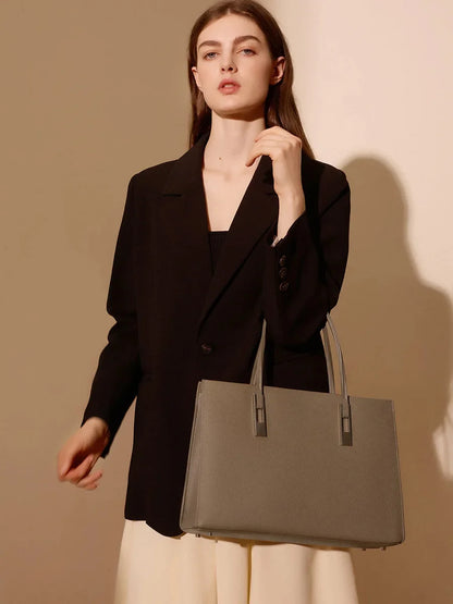 Genuine leather bag Trend new large capacity top layer cowhide women's handbag Shoulder crossbody Styling Business Bag