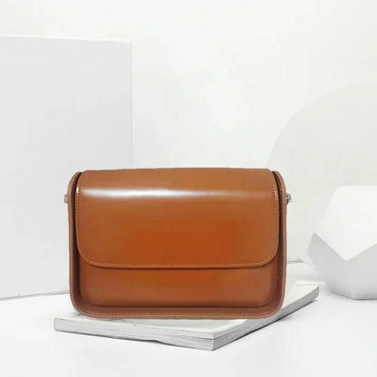 Genuine leather designer crossbody women's new popular retro versatile shoulder bag