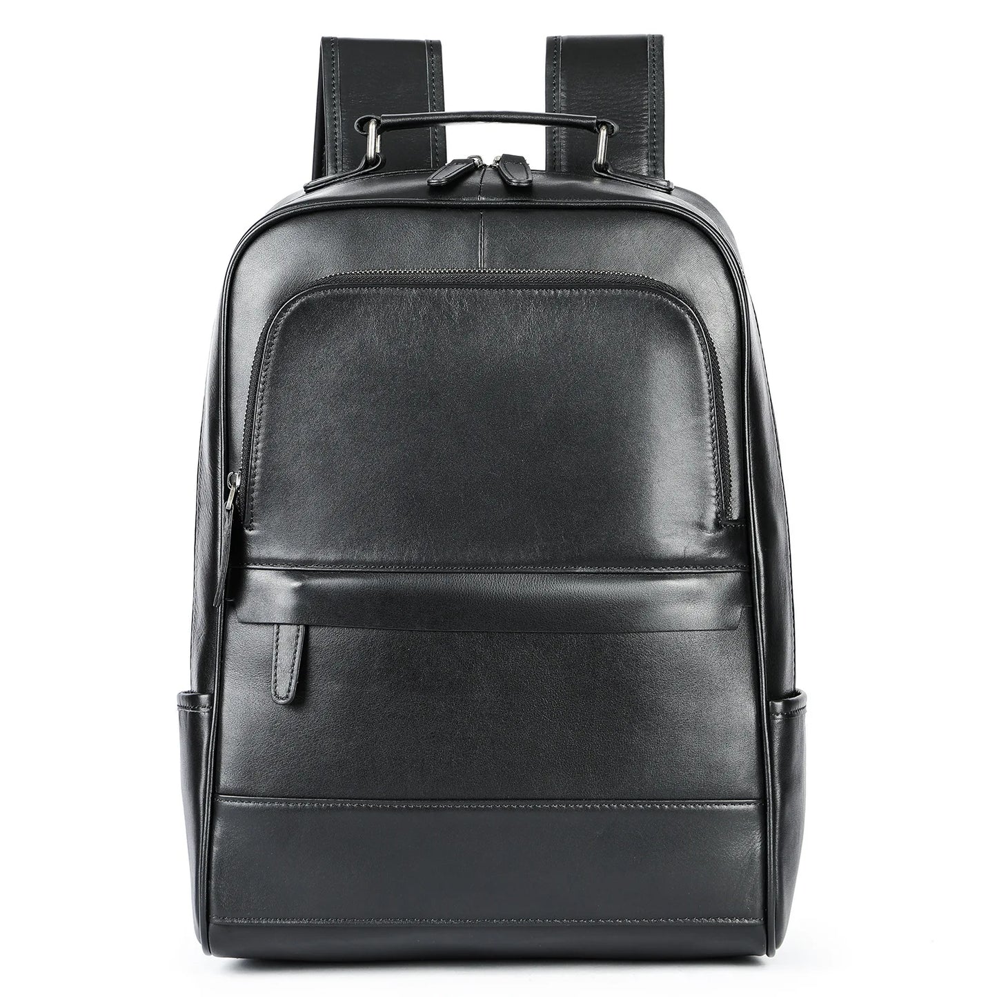Genuine leather men's retro designer backpack Genuine leather men's backpack Large capacity cowhide travel bag for men