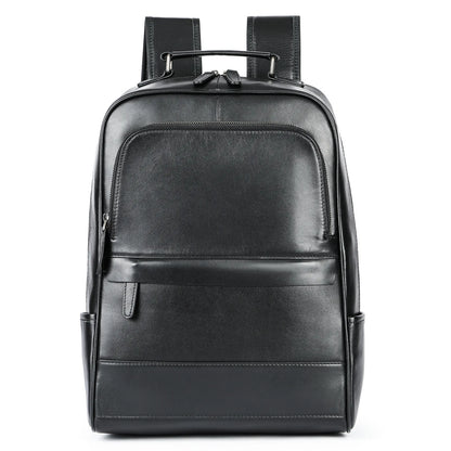 Genuine leather men's retro designer backpack Genuine leather men's backpack Large capacity cowhide travel bag for men