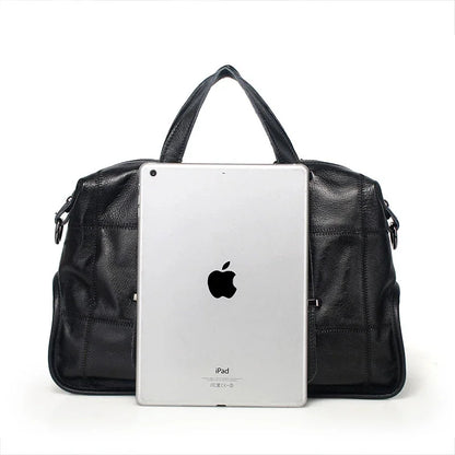 Genuine leather new large capacity hand fashionable one shoulder crossbody bag, women's bag