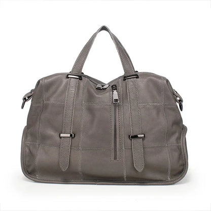 Genuine leather new large capacity hand fashionable one shoulder crossbody bag, women's bag
