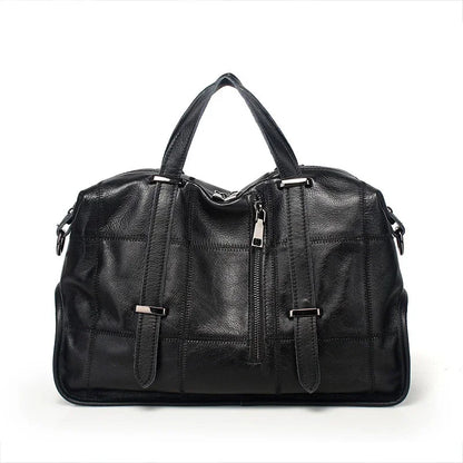 Genuine leather new large capacity hand fashionable one shoulder crossbody bag, women's bag
