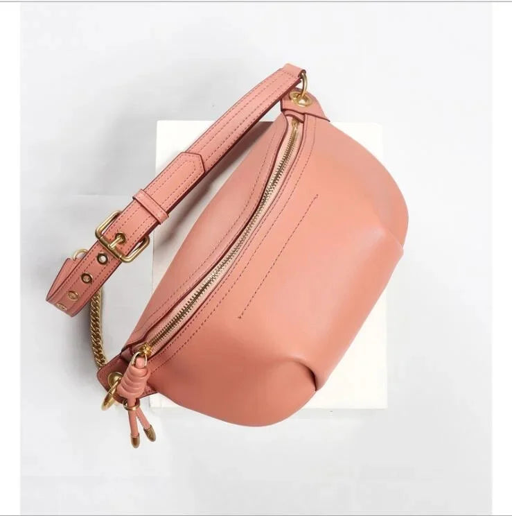 Genuine leather waist s women designer fanny fashion belt female lady wait pack bum cowskin single shouder bag