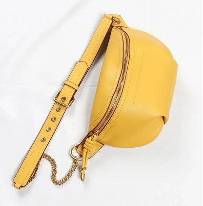 Genuine leather waist s women designer fanny fashion belt female lady wait pack bum cowskin single shouder bag