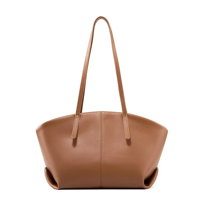 Genuine leather women's bag 2024 new fashionable casual shoulder bag, cowhide women's handbag, large capacity tote bag