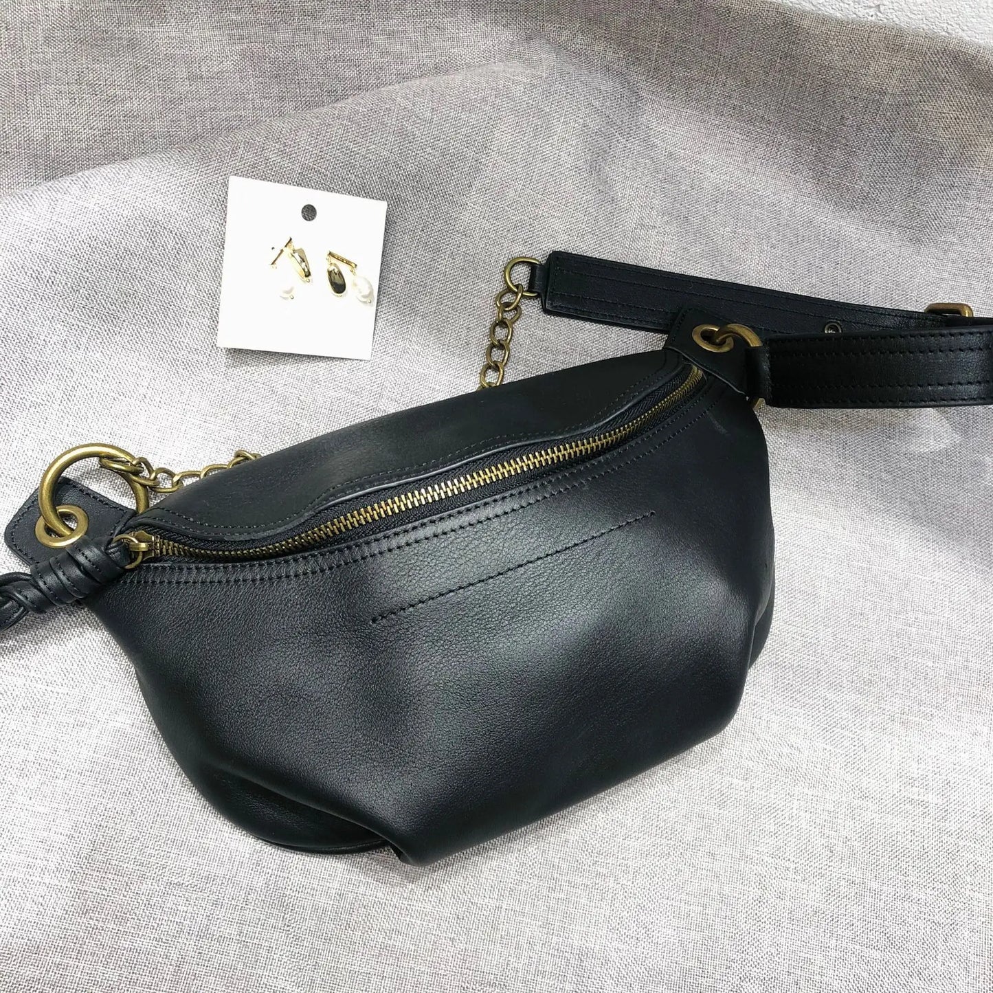 Genuinen Leather Handmade Top Layer Cowhide Chest Pack Large Capacity Zippers Casual Crossbody Shoulder Bag Women Luxury Purses
