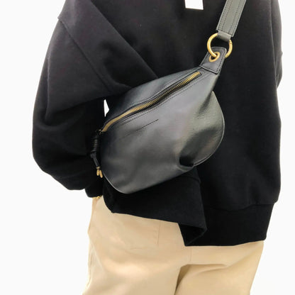 Genuinen Leather Handmade Top Layer Cowhide Chest Pack Large Capacity Zippers Casual Crossbody Shoulder Bag Women Luxury Purses