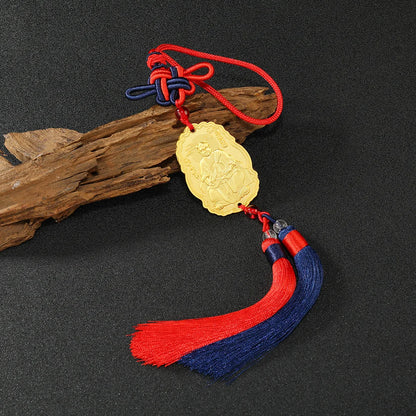 Geomantic master 2023 TAI SUI God Amulet HOME CAR all-powerful talisman exorcise evil spirit Bring good luck Gold medal Pendant