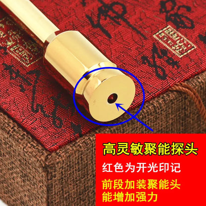 Geomantic master tool Asia efficacious Eight Diagrams copper FENG SHUI Compass magnetic divine dragon dowsing Rod + LUOPAN