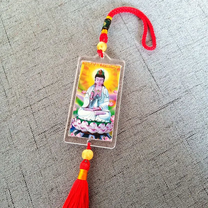Geomantic omen master Amulet exorcise evil spirit safe health Bring good luck Avalokitesvara Guanyin Pendant talisman