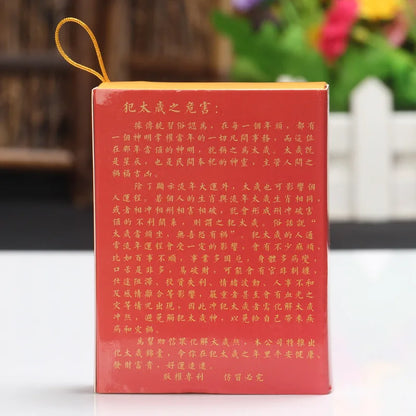 Geomantic omen master HOME CAR TAI SUI Gold medal Amulet multipurpose talisman exorcise evil spirit bless safe good luck