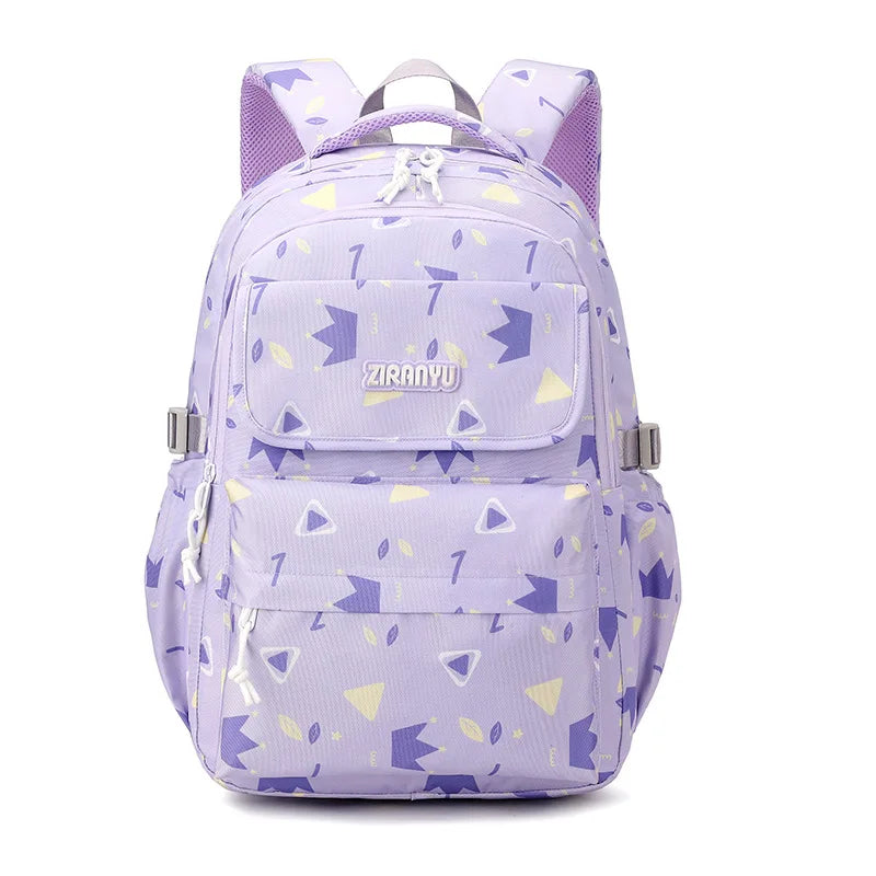 Geometric Printing School Bags Children Backpacks For Teenagers Girls Waterproof Trave Bag Child Orthopedics 3Pcs/set Schoolbags