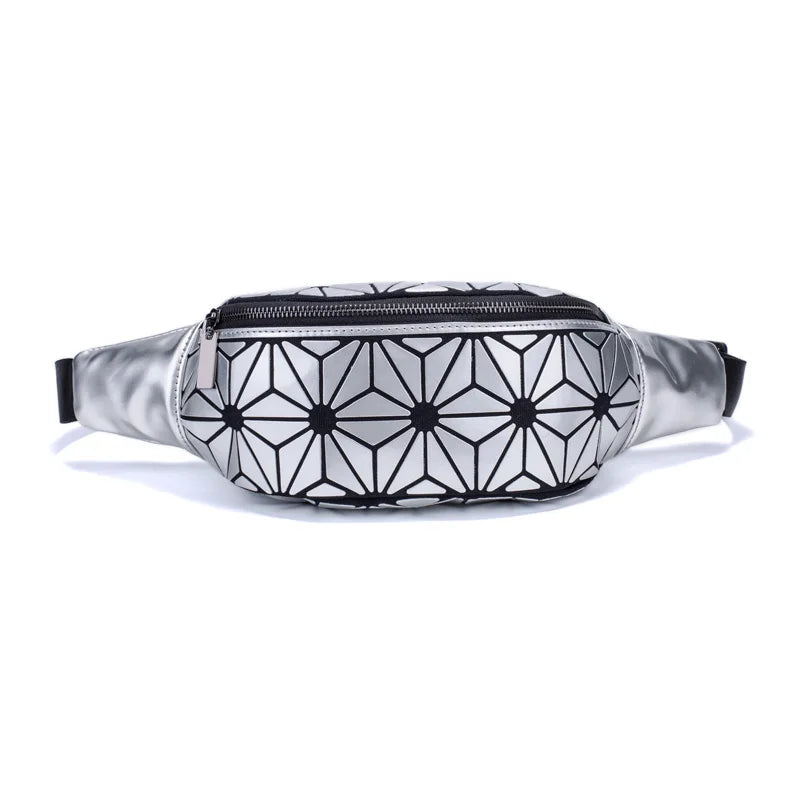 Geometric bag for women waist Bags girls fanny packs Hip Belt Bags Money Travelling Mountaineering Mobile Phone Bag Waist Packs