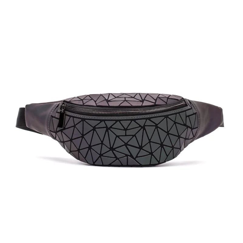 Geometric bag for women waist Bags girls fanny packs Hip Belt Bags Money Travelling Mountaineering Mobile Phone Bag Waist Packs