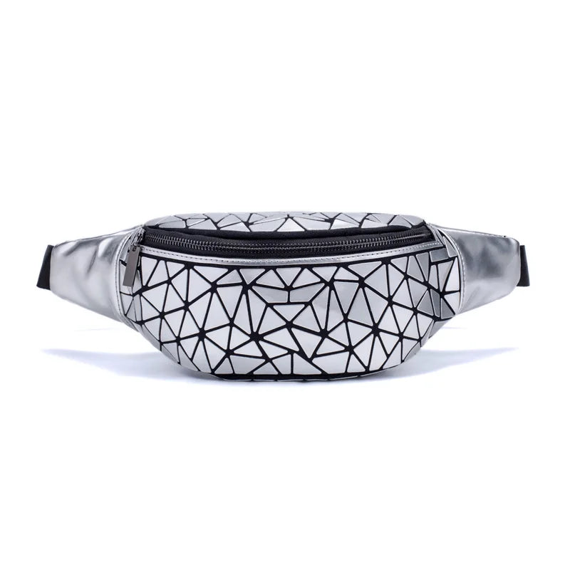 Geometric bag for women waist Bags girls fanny packs Hip Belt Bags Money Travelling Mountaineering Mobile Phone Bag Waist Packs