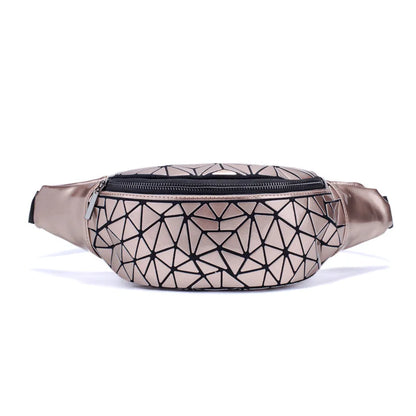 Geometric bag for women waist Bags girls fanny packs Hip Belt Bags Money Travelling Mountaineering Mobile Phone Bag Waist Packs