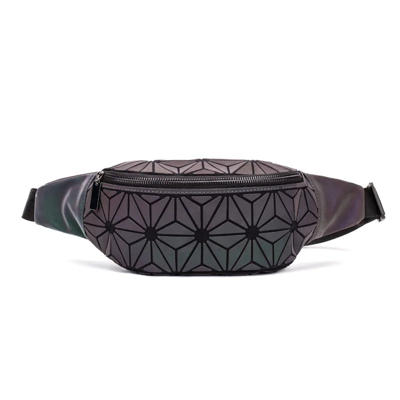 Geometric bag for women waist Bags girls fanny packs Hip Belt Bags Money Travelling Mountaineering Mobile Phone Bag Waist Packs