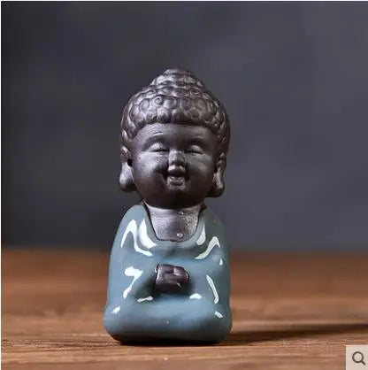 Geyao Tea Pet Decorations, Zisha, Five-blessing Pig, Tea Table, Tea Art, Small Monk Figure, Ornaments