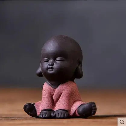 Geyao Tea Pet Decorations, Zisha, Five-blessing Pig, Tea Table, Tea Art, Small Monk Figure, Ornaments