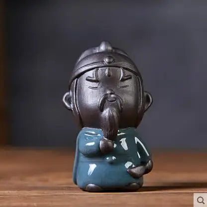 Geyao Tea Pet Decorations, Zisha, Five-blessing Pig, Tea Table, Tea Art, Small Monk Figure, Ornaments