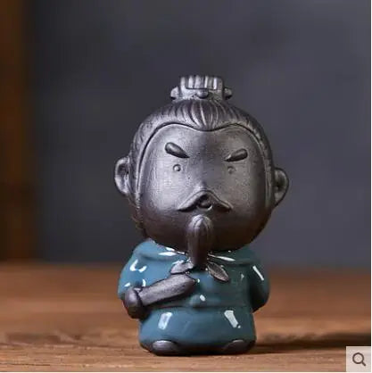 Geyao Tea Pet Decorations, Zisha, Five-blessing Pig, Tea Table, Tea Art, Small Monk Figure, Ornaments