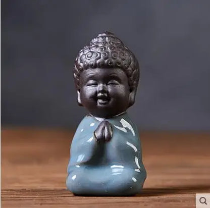 Geyao Tea Pet Decorations, Zisha, Five-blessing Pig, Tea Table, Tea Art, Small Monk Figure, Ornaments