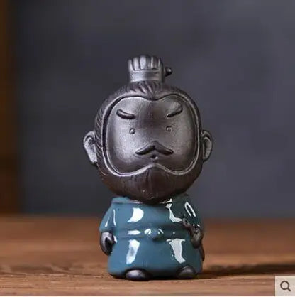Geyao Tea Pet Decorations, Zisha, Five-blessing Pig, Tea Table, Tea Art, Small Monk Figure, Ornaments