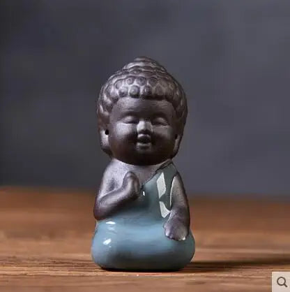 Geyao Tea Pet Decorations, Zisha, Five-blessing Pig, Tea Table, Tea Art, Small Monk Figure, Ornaments