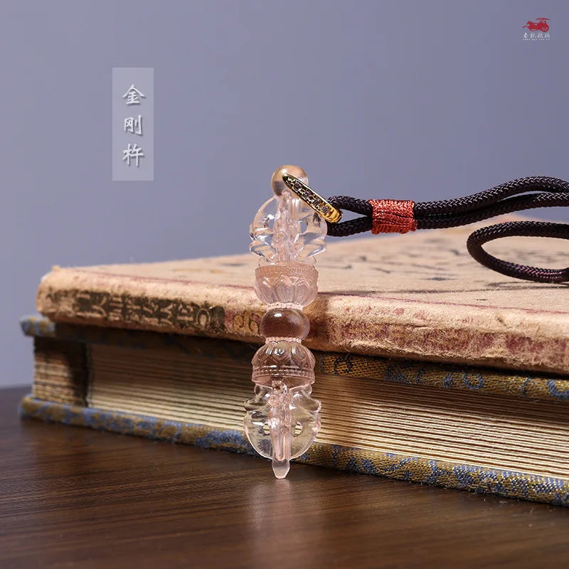 Gilded Coloured glaz Medicine Master Buddha  vajra-pestle  Pendant  Men's and women's styles  Protective pendant