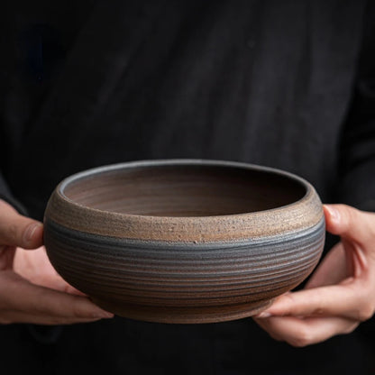Gilt stoneware tea washing retro ceramic waste water tank iron glaze water Meng Kungfu tea set accessories bowl type Jianshui