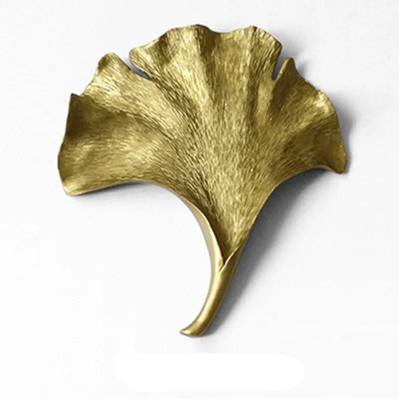 Ginkgo leaf wall decoration modern European household adornment is hanged on the wall to bring good luck