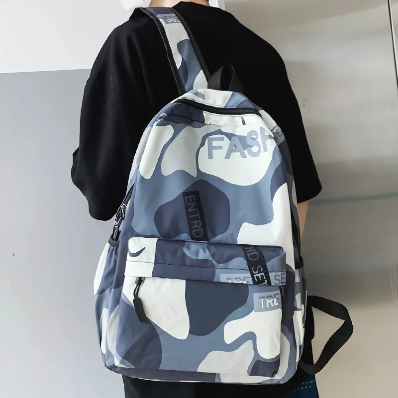 Girl Boy Camouflage College Backpack Fashion Cool Lady Travel Leisure Bag Men Women Laptop School Backpack Female Male Book Bags