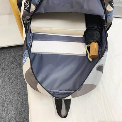 Girl Boy Camouflage College Backpack Fashion Cool Lady Travel Leisure Bag Men Women Laptop School Backpack Female Male Book Bags