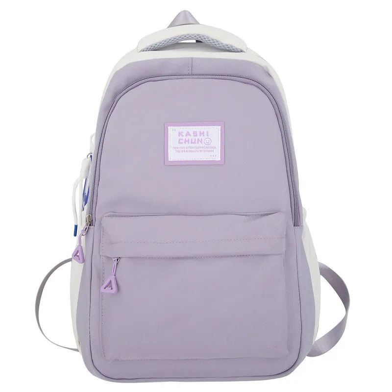 Girl Boy Green Leisure School Bag Men Women High Capacity College Backpack Lady New Laptop Student Fashion Female Travel BookBag