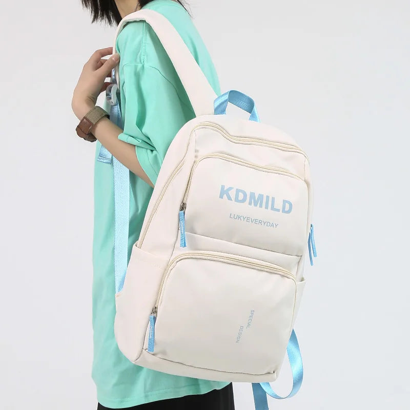Girl Boy Nylon Laptop School Bag Male Women College Backpack Fashion New Trendy Lady Student Backpack Female Men Travel Book Bag