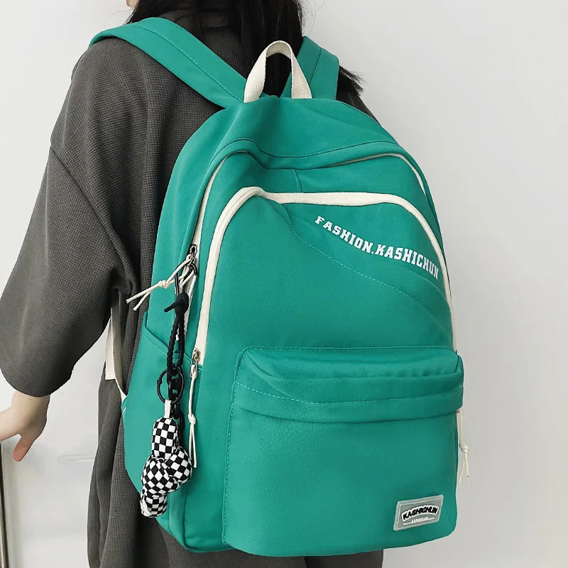 Girl Boy Nylon Leisure School Bags Men Women Laptop Student Backpack Fashion Female Book Bag Male Ladies College Backpack Travel