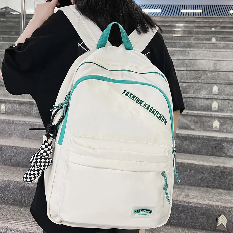 Girl Boy Nylon Leisure School Bags Men Women Laptop Student Backpack Fashion Female Book Bag Male Ladies College Backpack Travel