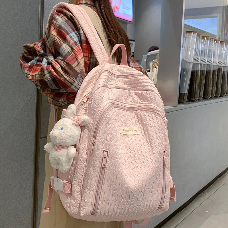 Girl Cute Travel School Bag Ladies Student Backpack Trendy Cool Female Kawaii College Backpack Fashion Women Laptop Book Bag New
