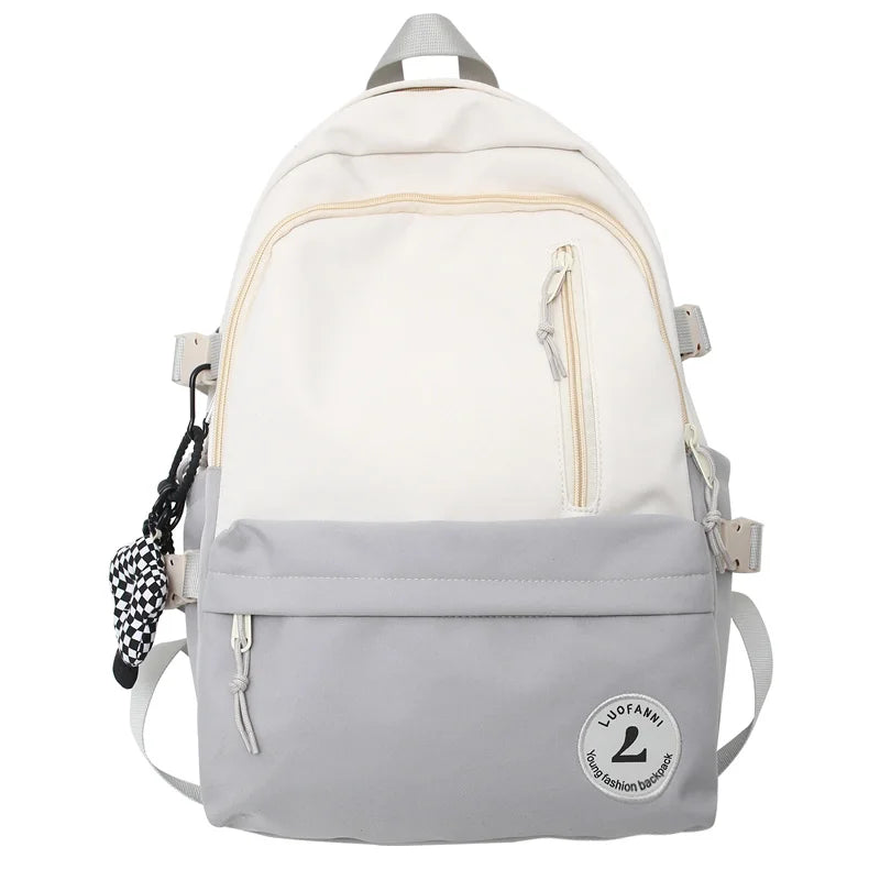 Girl Cute Travel School Bag Trendy Lady Kawaii Student Backpack Cool Female Nylon College Backpack Fashion Women Laptop Book Bag