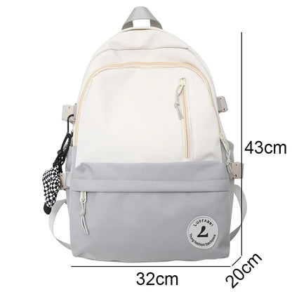 Girl Cute Travel School Bag Trendy Lady Kawaii Student Backpack Cool Female Nylon College Backpack Fashion Women Laptop Book Bag