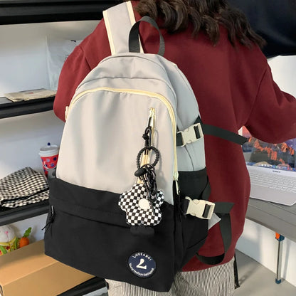 Girl Cute Travel School Bag Trendy Lady Kawaii Student Backpack Cool Female Nylon College Backpack Fashion Women Laptop Book Bag